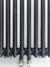 Graphite sectional radiator. Vertical symmetry. Heating design radiátor csere budapest